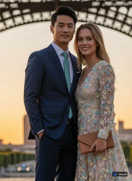 Result: animated outfits applied to your couple photo